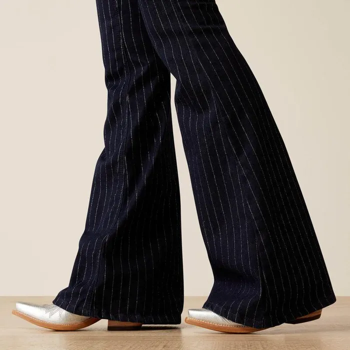 Women Denim Ariat Perfect Rise Jasmine Flare Jeans Silver Stripe Rinse Women Denim Ariat Perfect Rise Jasmine Flare Jeans Silver Stripe Rinse