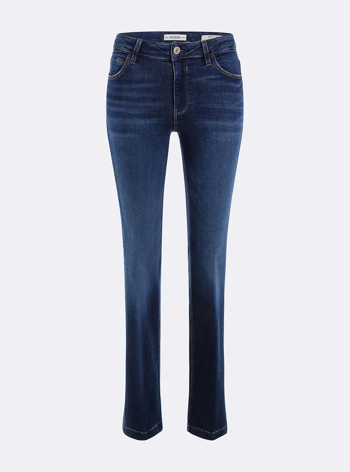 Women Denim GUESS Eco Midrise Slim Sexy Boot Denim Jeans In Carrie Dark Wash Women Denim GUESS Eco Midrise Slim Sexy Boot Denim Jeans In Carrie Dark Wash