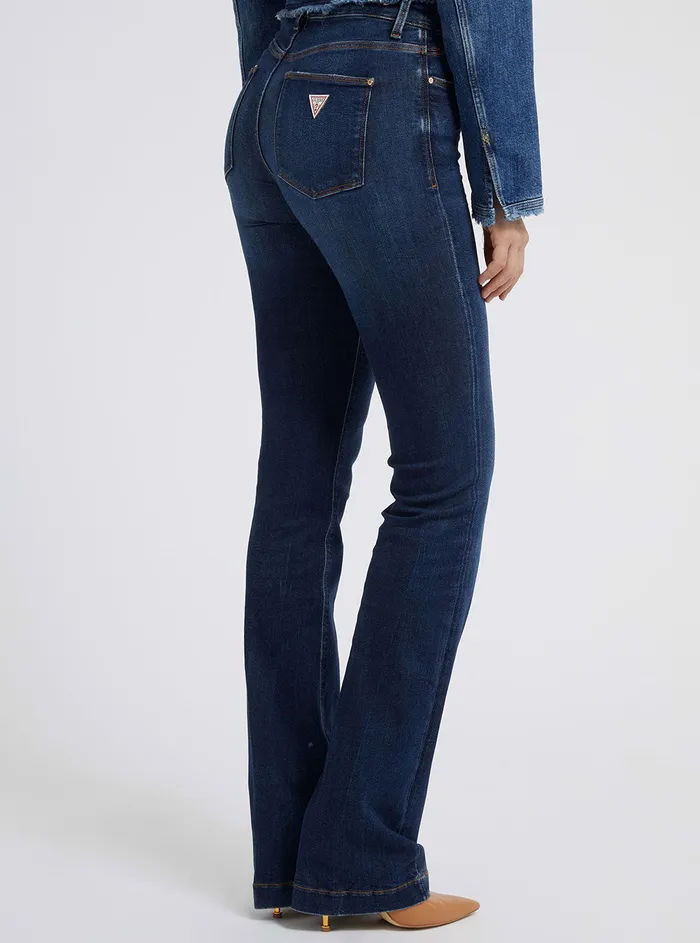 Women Denim GUESS Eco Midrise Slim Sexy Boot Denim Jeans In Carrie Dark Wash Women Denim GUESS Eco Midrise Slim Sexy Boot Denim Jeans In Carrie Dark Wash