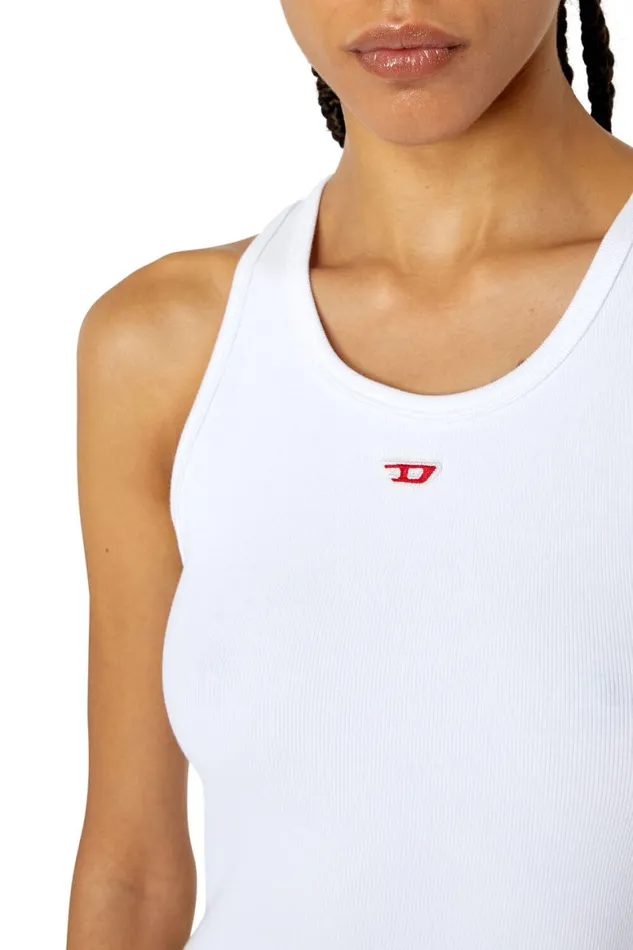 Women Diesel Dresses DTANKD White Women Diesel Dresses DTANKD White
