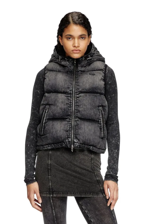 Women Diesel Jackets WHOPPER Black Women Diesel Jackets WHOPPER Black