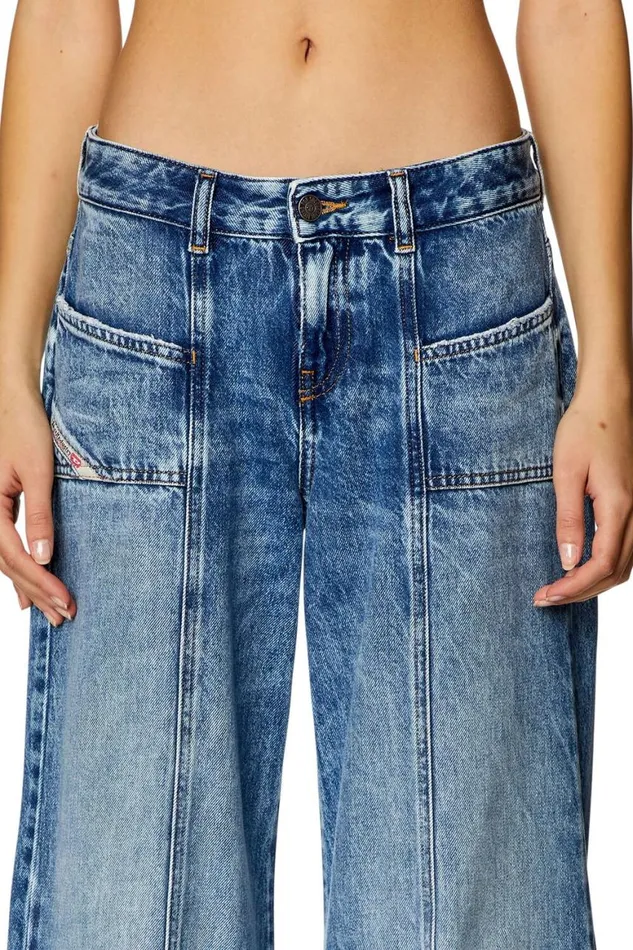 Women Diesel Jeans Flare Jeans DAkii 09H95 Medium Blue Women Diesel Jeans Flare Jeans DAkii 09H95 Medium Blue