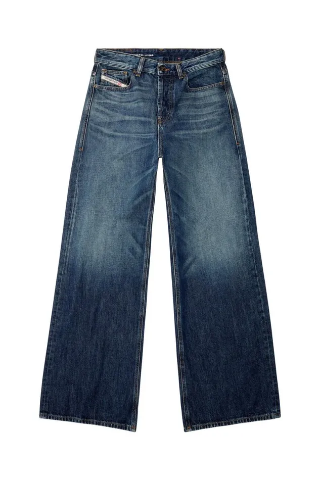 Women Diesel Jeans Relaxed Jeans 1996 DSire 09H59 Dark Blue