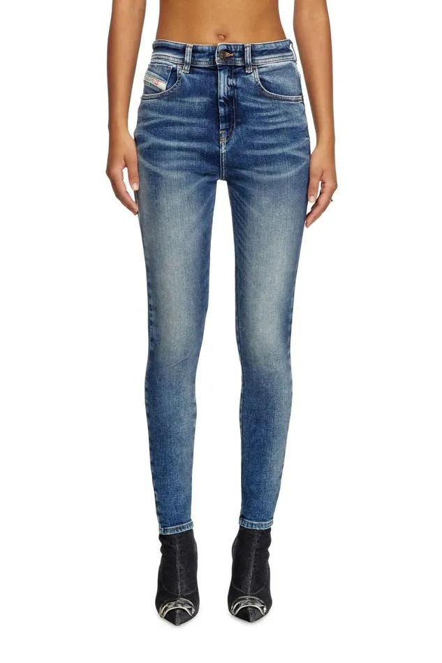 Women Diesel Jeans Skinny Jeans 1984 SlandyHigh 007Y9 Medium Blue