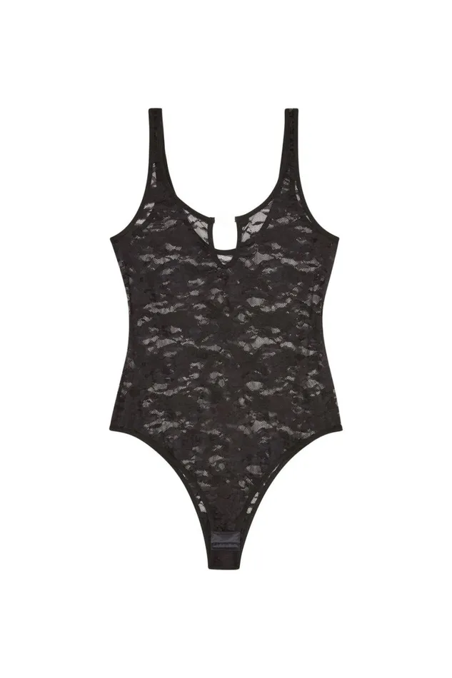 Women Diesel Underwear and Socks UFBYDOVALLACEBODYSUIT Black