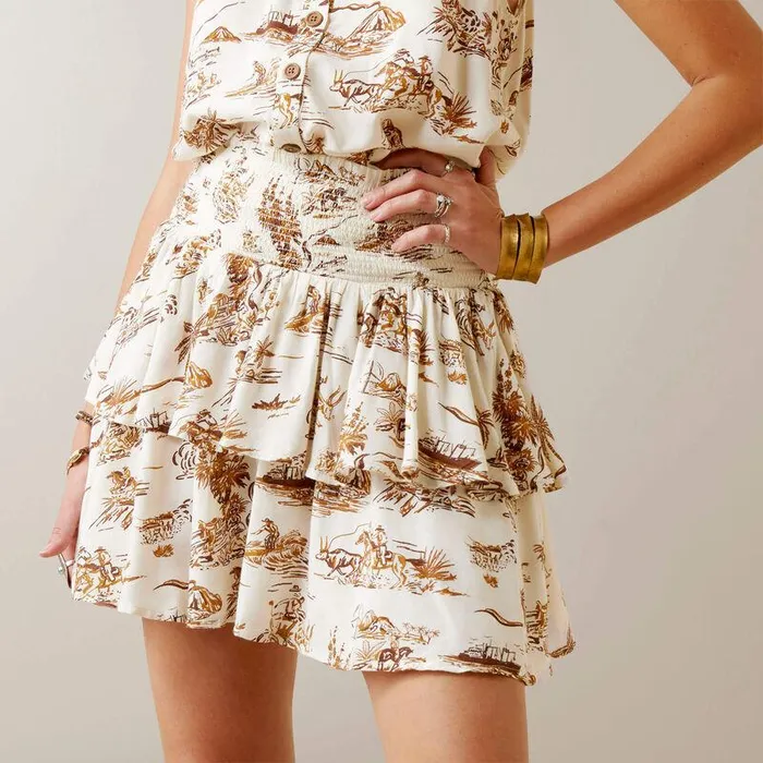 Women Dresses and Skirts Ariat Western Aloha Skirt Wa Toile Print Women Dresses and Skirts Ariat Western Aloha Skirt Wa Toile Print
