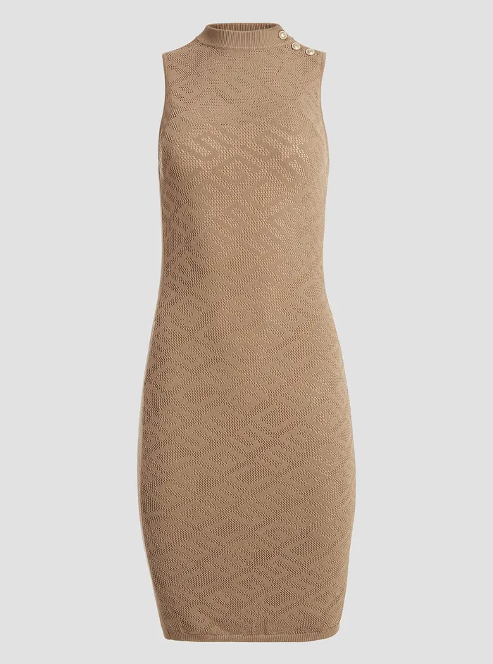 Women Dresses GUESS Eco Beige Paula G Logo Mini Dress