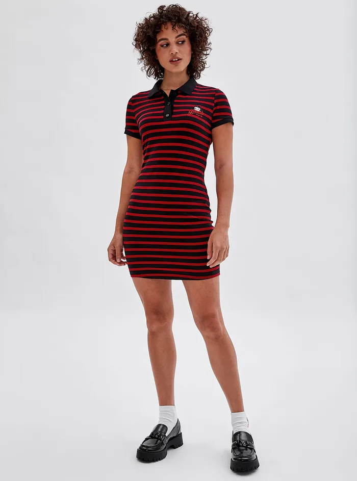 Women Dresses GUESS Guess Originals X Betty Boop Black Multi Polo Mini Dress Women Dresses GUESS Guess Originals X Betty Boop Black Multi Polo Mini Dress