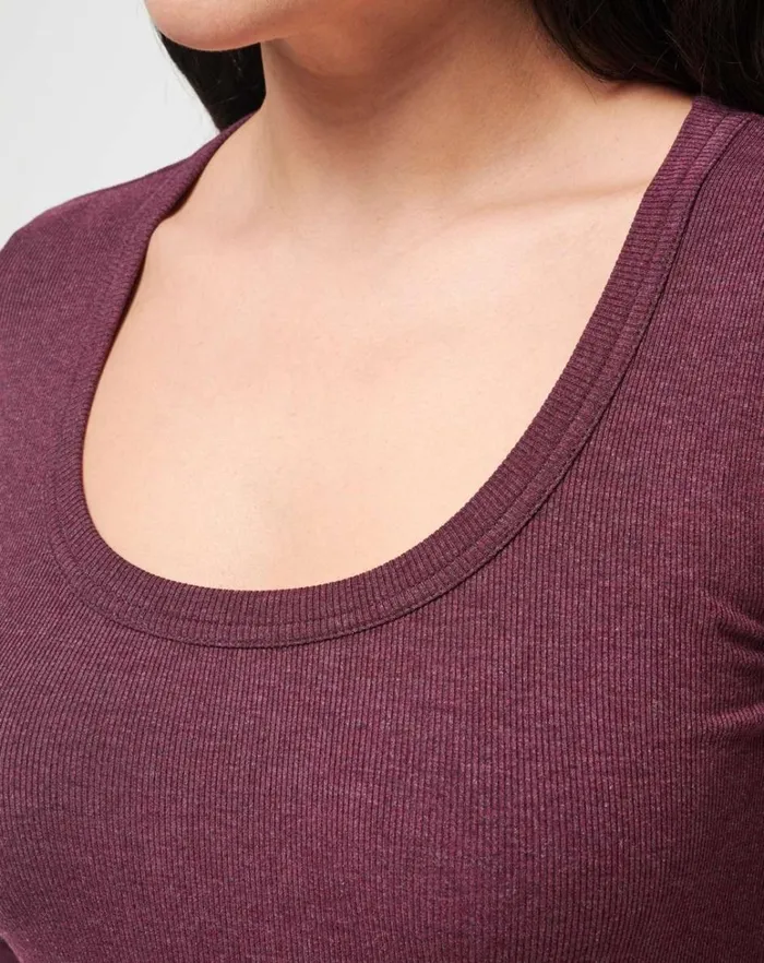 Women Dresses TravisMathew CLOUD RIB RETREAT DRESS Heather Winetasting Women Dresses TravisMathew CLOUD RIB RETREAT DRESS Heather Winetasting