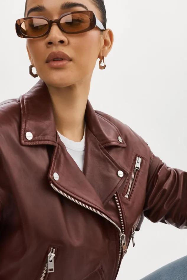 Women DYLAN 80039s Leather Biker Jacket Porto LAMARQUE Leather Jackets Women DYLAN 80039s Leather Biker Jacket Porto LAMARQUE Leather Jackets