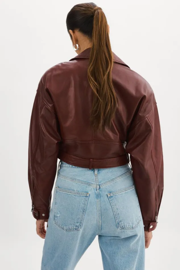 Women DYLAN 80039s Leather Biker Jacket Porto LAMARQUE Leather Jackets Women DYLAN 80039s Leather Biker Jacket Porto LAMARQUE Leather Jackets