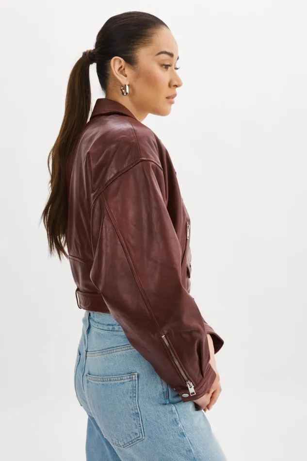 Women DYLAN 80039s Leather Biker Jacket Porto LAMARQUE Leather Jackets Women DYLAN 80039s Leather Biker Jacket Porto LAMARQUE Leather Jackets