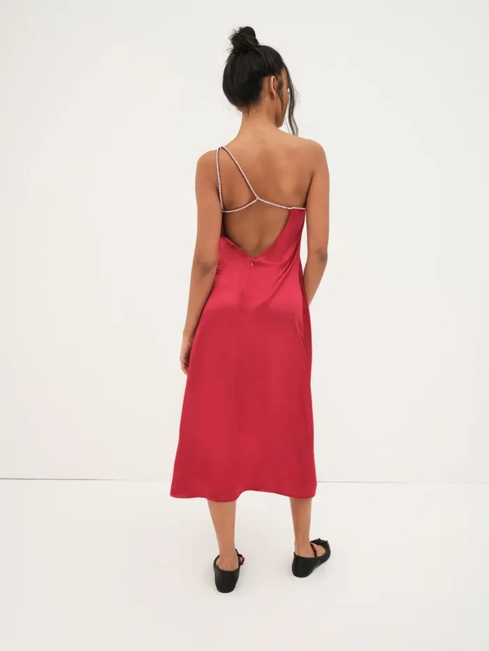 Women Elora Midi Dress Red For Love and Lemons Dresses