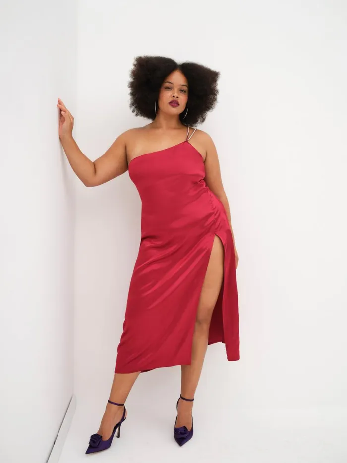 Women Elora Midi Dress Red For Love and Lemons Dresses