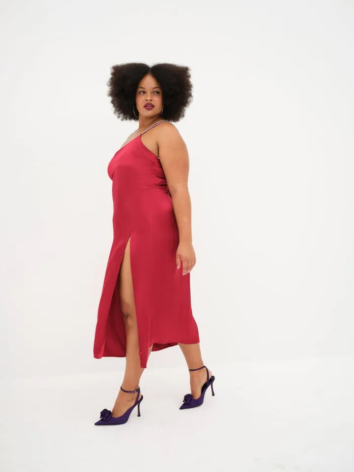 Women Elora Midi Dress Red For Love and Lemons Dresses