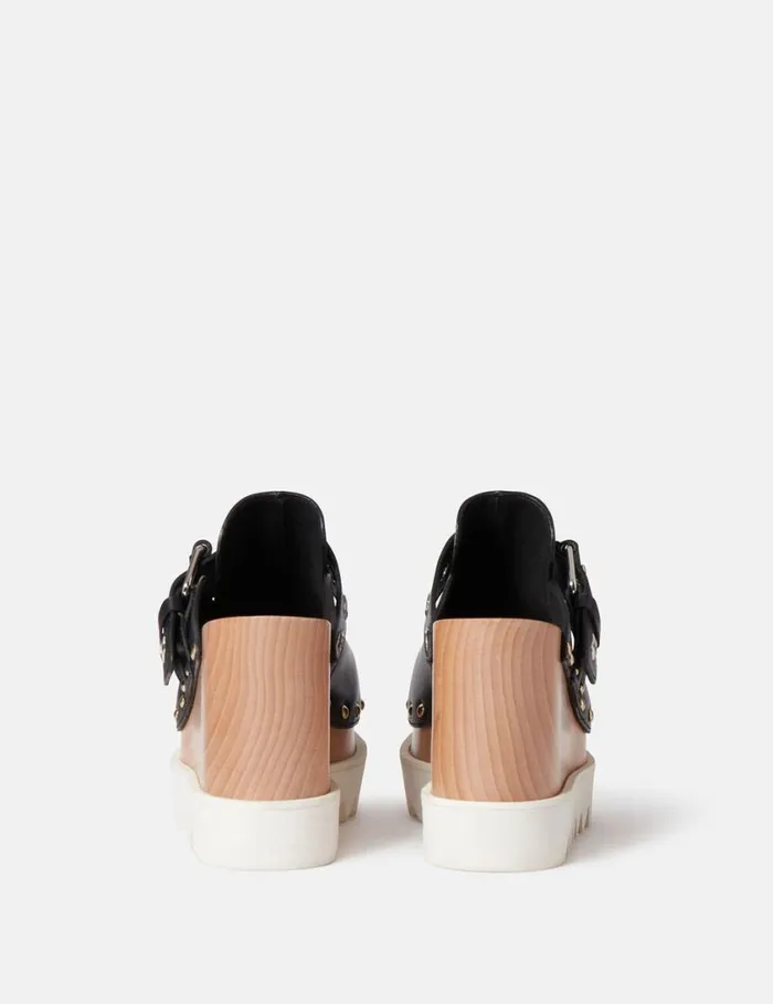 Women Elyse StarStudded Mules Black Stella McCartney Wedges