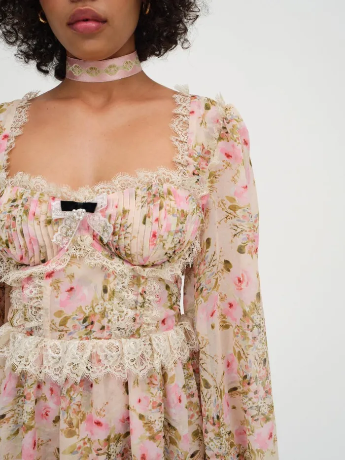 Women Emmaline Mini Dress Yellow For Love and Lemons Dresses Women Emmaline Mini Dress Yellow For Love and Lemons Dresses