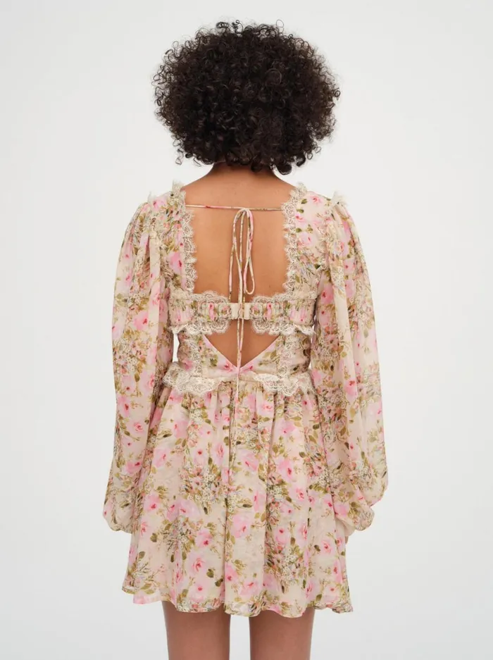 Women Emmaline Mini Dress Yellow For Love and Lemons Dresses Women Emmaline Mini Dress Yellow For Love and Lemons Dresses
