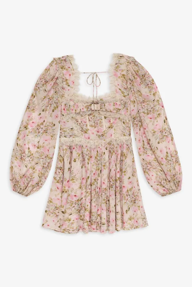 Women Emmaline Mini Dress Yellow For Love and Lemons Dresses Women Emmaline Mini Dress Yellow For Love and Lemons Dresses