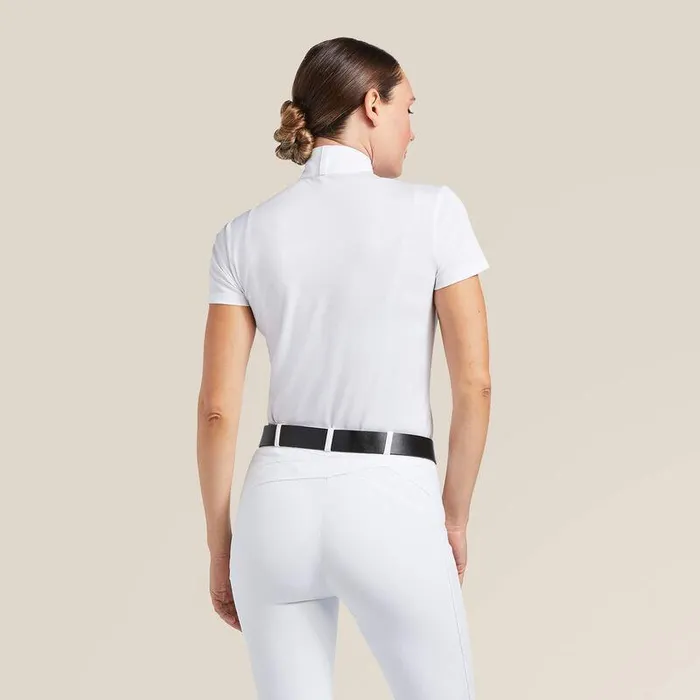 Women English Riding Ariat Aptos Show Shirt White Women English Riding Ariat Aptos Show Shirt White