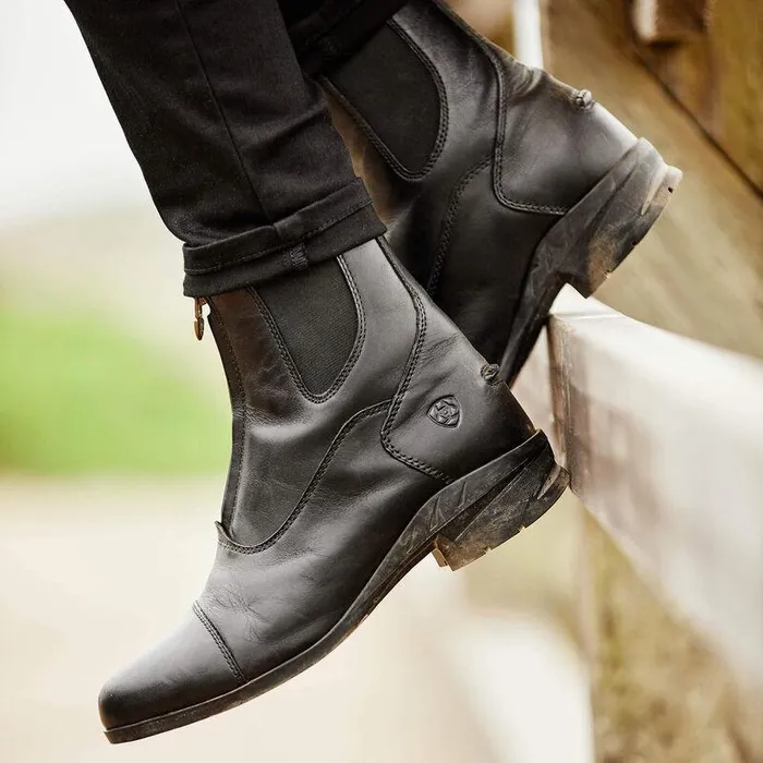 Women English Riding Boots Ariat Heritage IV Zip Waterproof Paddock Boot Black