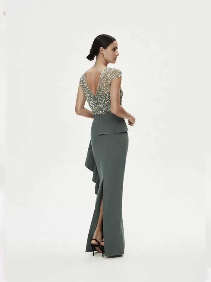 Women Evening Dresses Rachel Gilbert Gingette Gown In Fern Women Evening Dresses Rachel Gilbert Gingette Gown In Fern