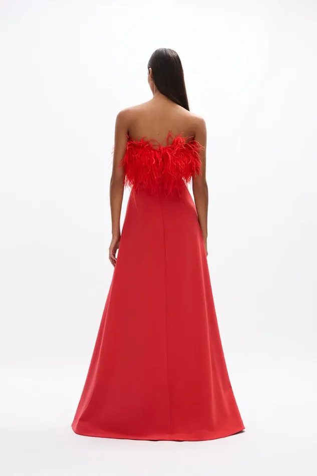 Women Evening Dresses Rachel Gilbert Link Gown Bright Red Women Evening Dresses Rachel Gilbert Link Gown Bright Red
