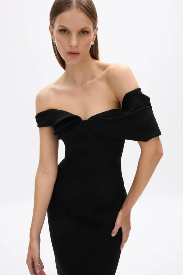 Women Evening Dresses Rachel Gilbert Mattie Gown Black