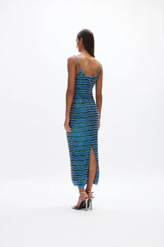 Women Evening Dresses Rachel Gilbert Zeph Gown BlueGreen