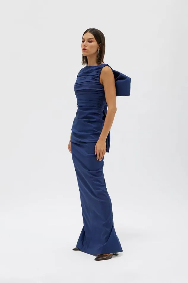 Women Evening Dresses Rachel Gilbert Zora Gown In Navy