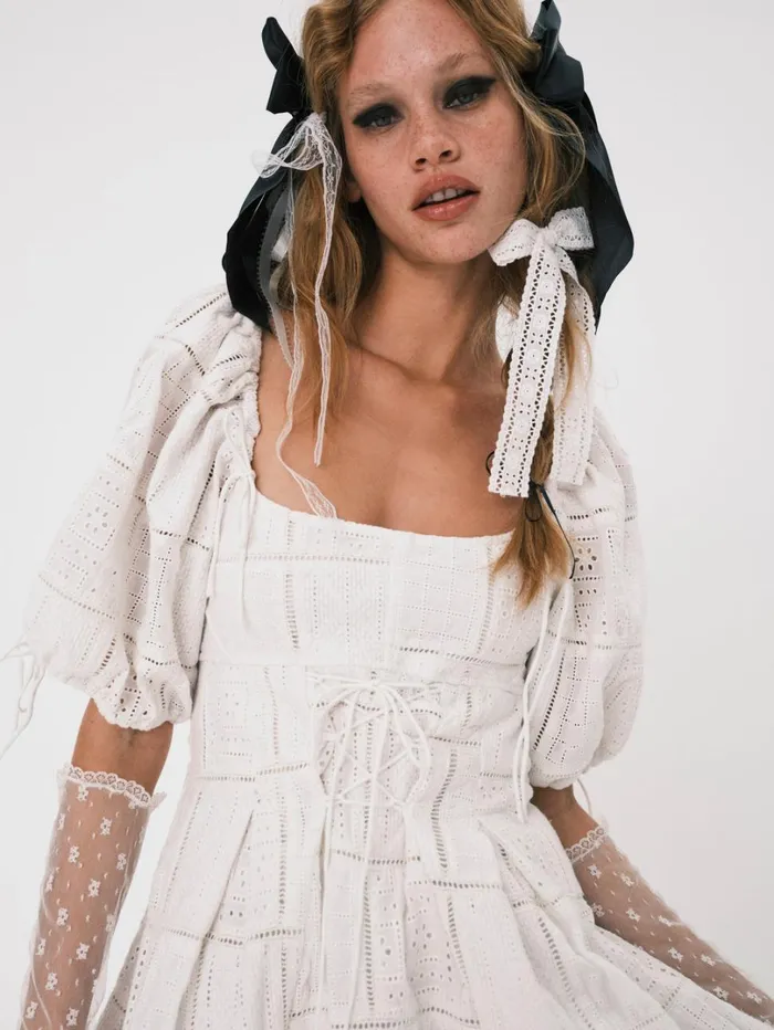 Women Everett Mini Dress White For Love and Lemons Dresses