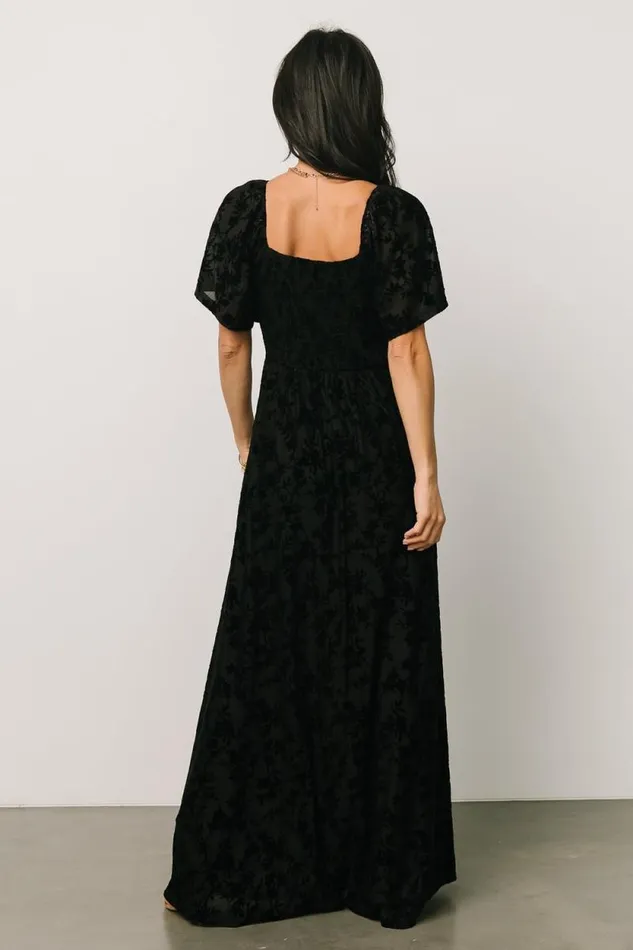 Women Everley Velvet Maxi Dress Black Baltic Born Maxi Dresses Women Everley Velvet Maxi Dress Black Baltic Born Maxi Dresses