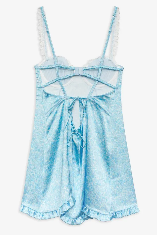 Women Everyday Slip Dress Blue For Love and Lemons Dresses