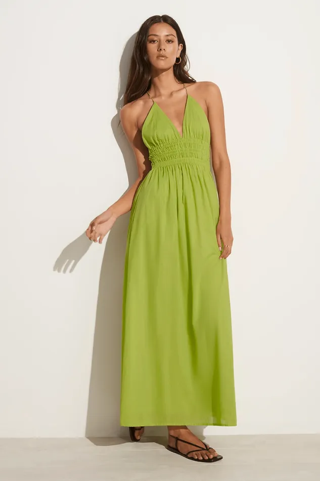 Women Faithfull The Brand Dresses Bisetta Maxi Dress Kiwifruit 8211 Final Sale