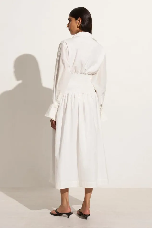 Women Faithfull The Brand Dresses Cervo Midi Dress White