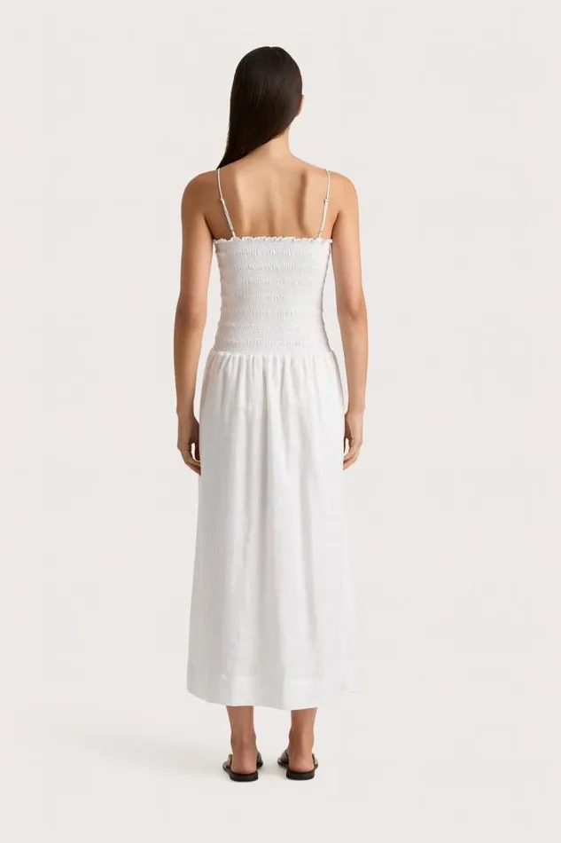 Women Faithfull The Brand Dresses Geriba Midi Dress White