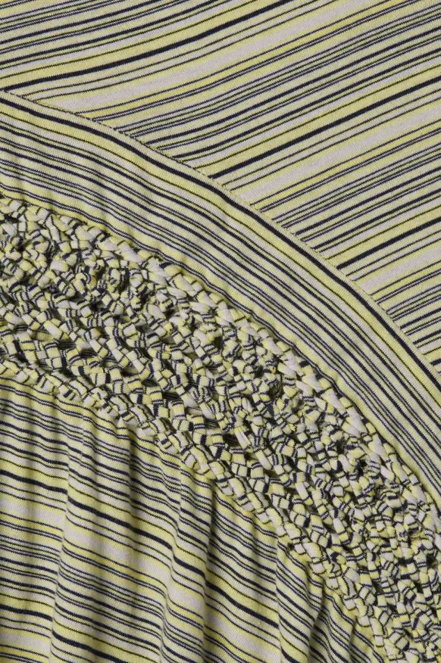 Women Faithfull The Brand Dresses Hyeres Midi Dress Lemon Navy Stripe