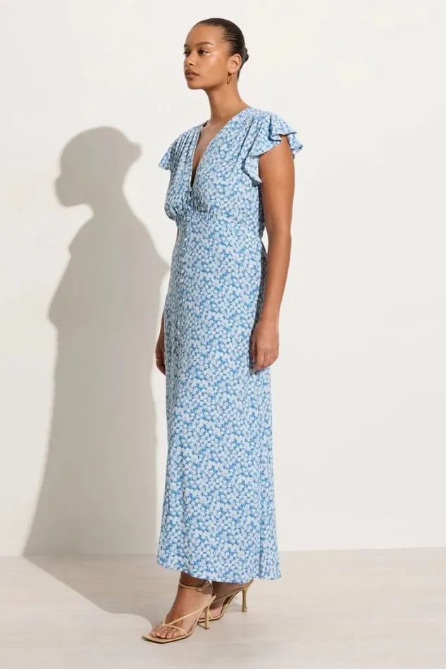 Women Faithfull The Brand Dresses Magdelena Midi Dress Elka Floral 8211 Final Sale