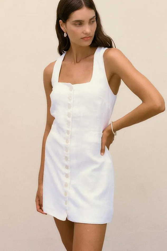 Women Faithfull The Brand Dresses Marinia Mini Dress White