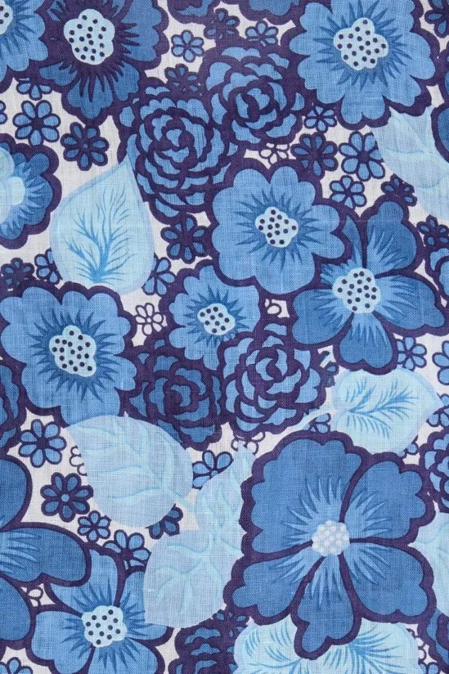 Women Faithfull The Brand Dresses Sameera Midi Dress La Mira Floral Blue