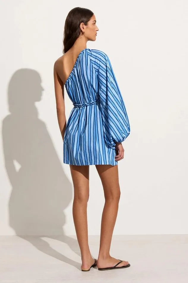 Women Faithfull The Brand Mini Dresses Calia Mini Dress Akaia Stripe Blue