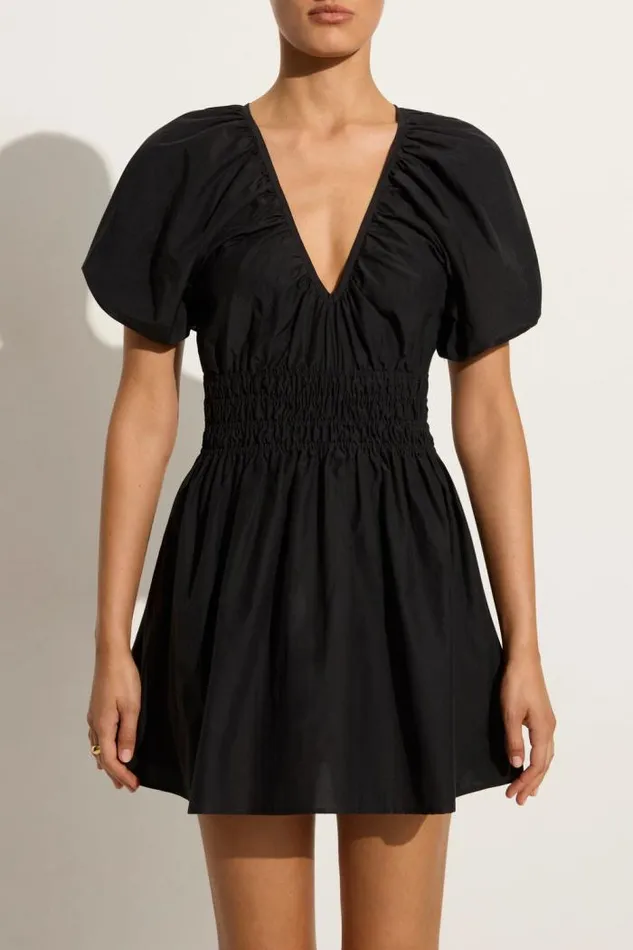 Women Faithfull The Brand Mini Dresses Salone Mini Dress Black