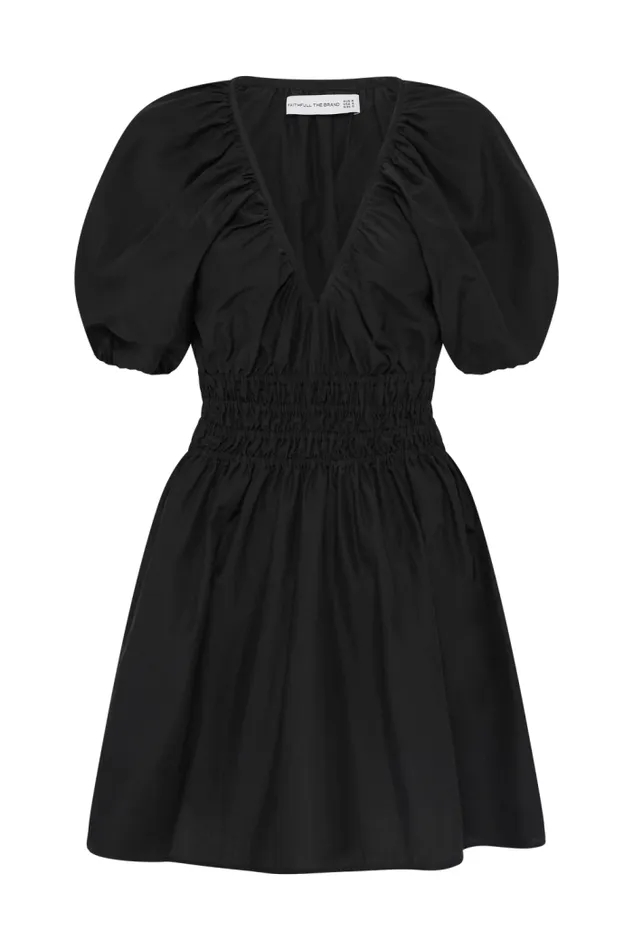Women Faithfull The Brand Mini Dresses Salone Mini Dress Black