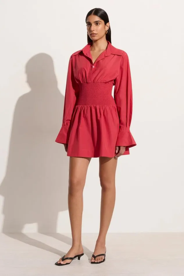 Women Faithfull The Brand Mini Dresses Vitinia Mini Dress Crimson