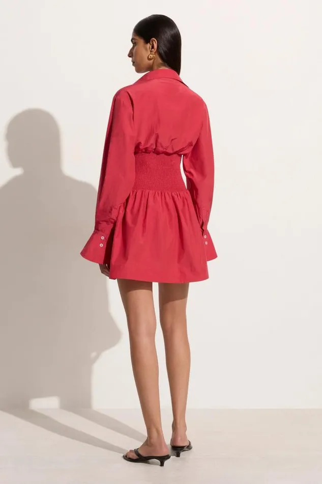 Women Faithfull The Brand Mini Dresses Vitinia Mini Dress Crimson