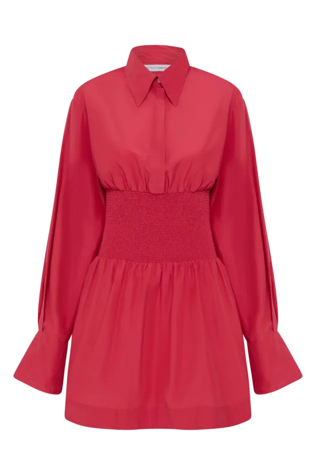 Women Faithfull The Brand Mini Dresses Vitinia Mini Dress Crimson