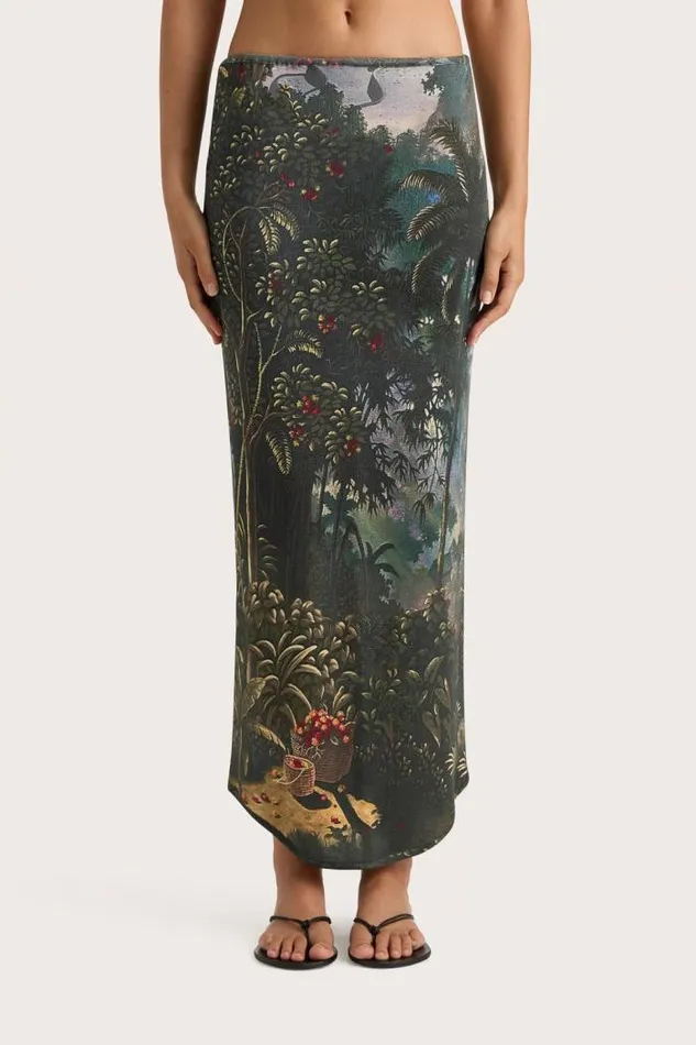 Women Faithfull The Brand Skirts and Shorts Loire Skirt Balinese Landscape