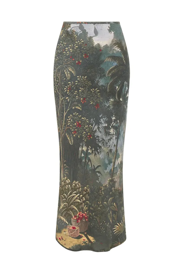 Women Faithfull The Brand Skirts and Shorts Loire Skirt Balinese Landscape