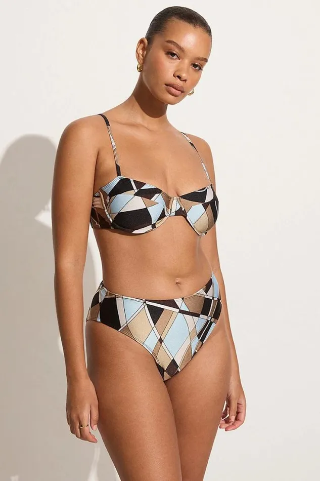 Women Faithfull The Brand Swim Chania Bikini Bottoms Sassari Print 8211 Final Sale