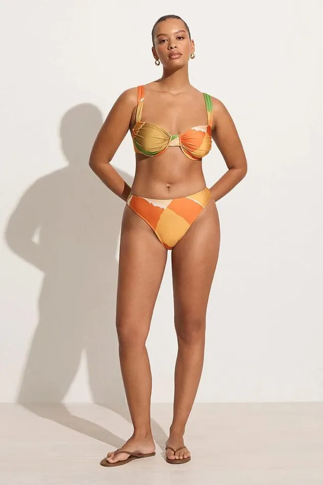 Women Faithfull The Brand Swim Dylla Bikini Bottoms Costa Smeralda Print 8211 Final Sale